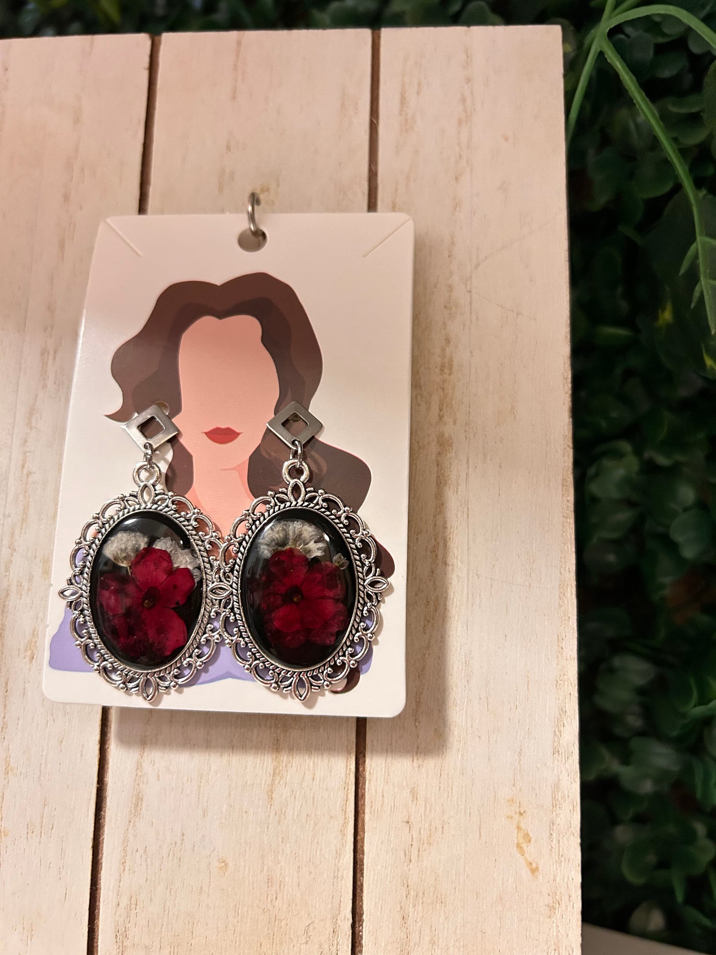 Antique silver earrings
