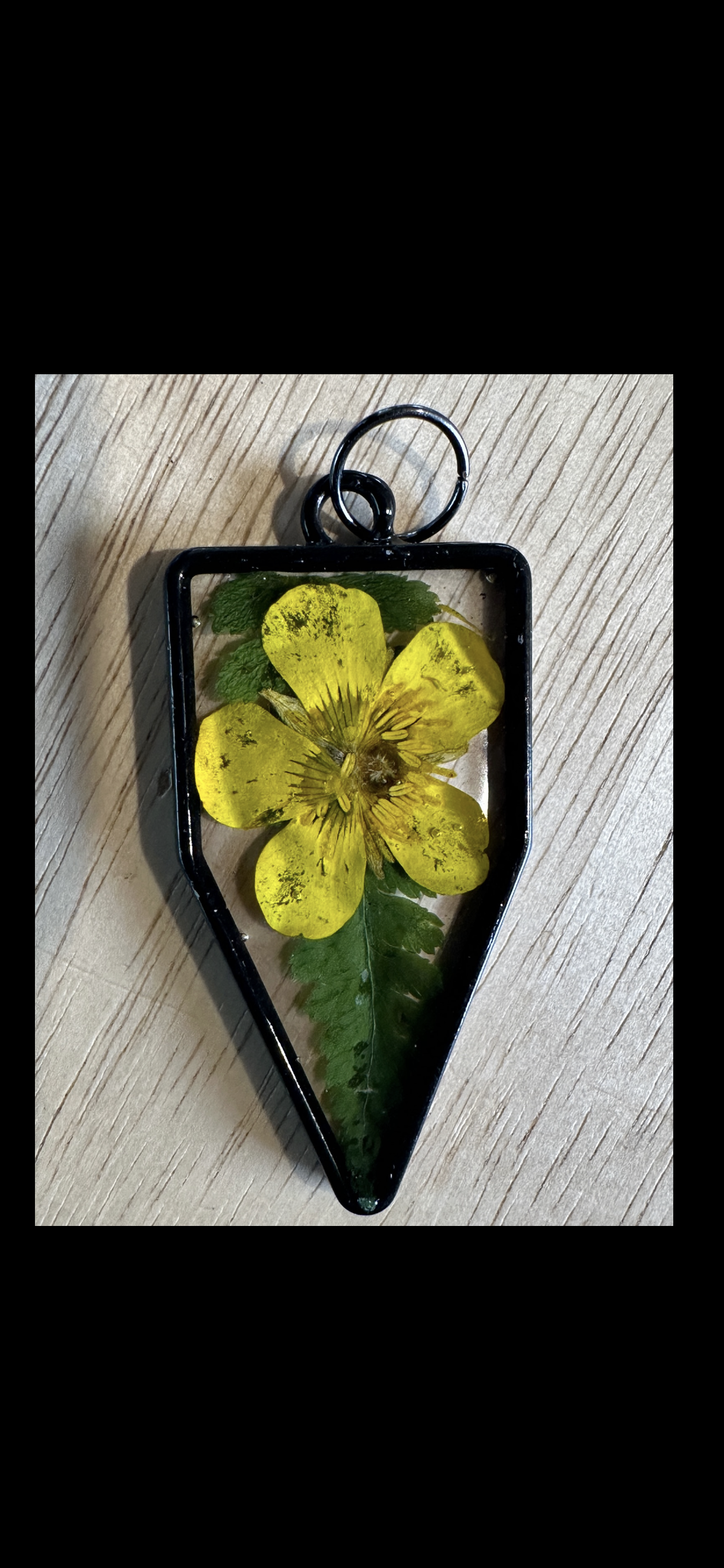 Custom made wildflower necklace