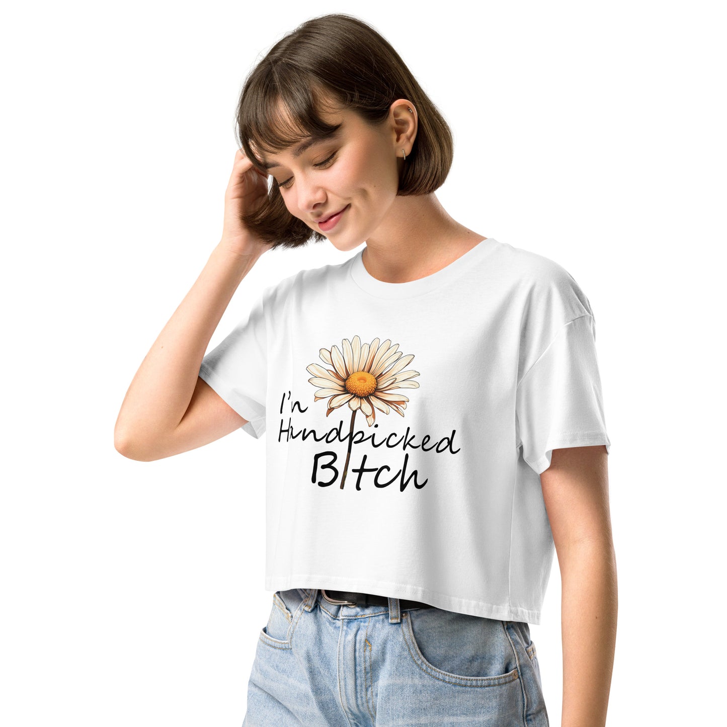 I'm Handpicked Crop Top