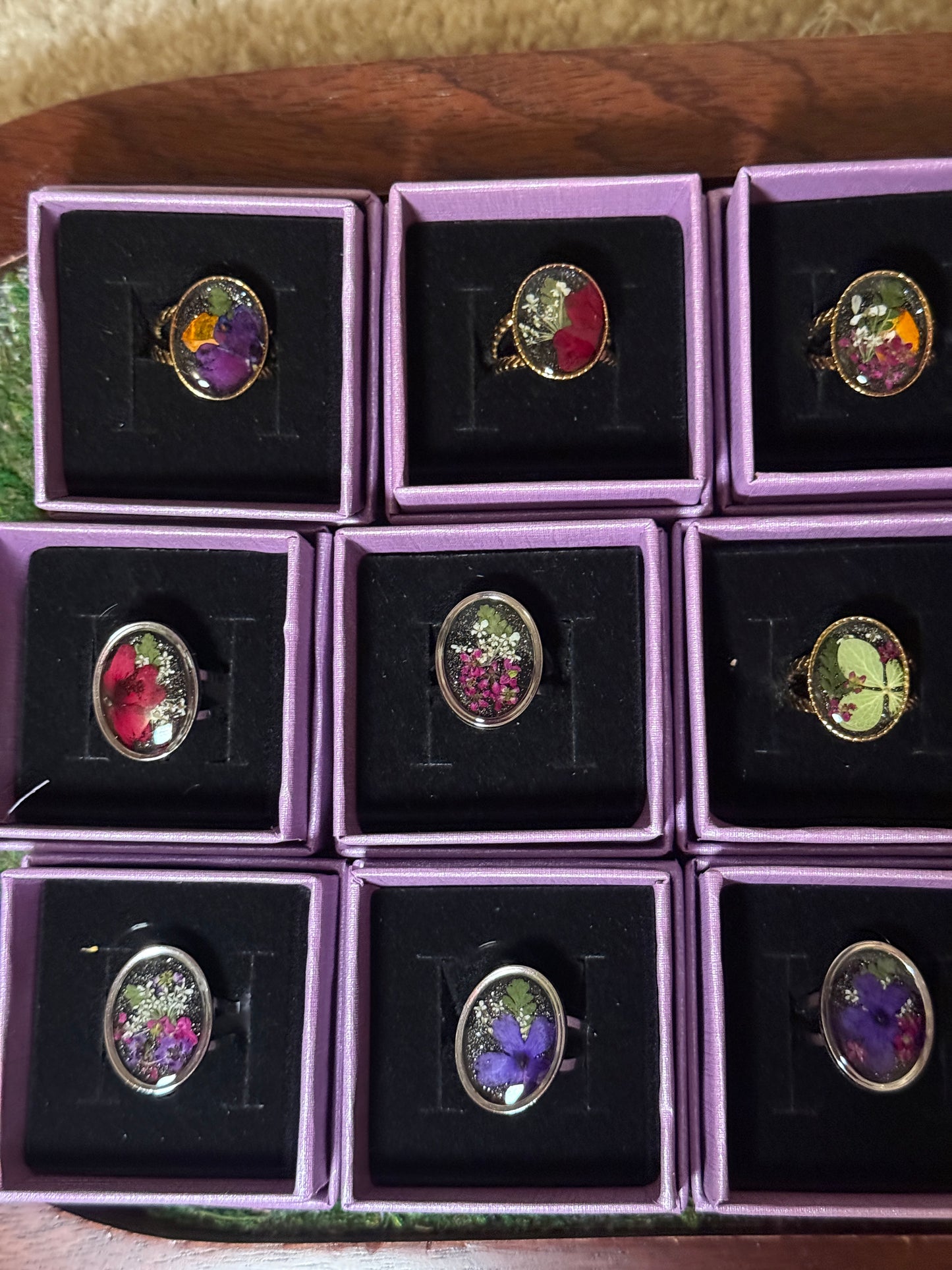 October collection ring reveal (black glitter)