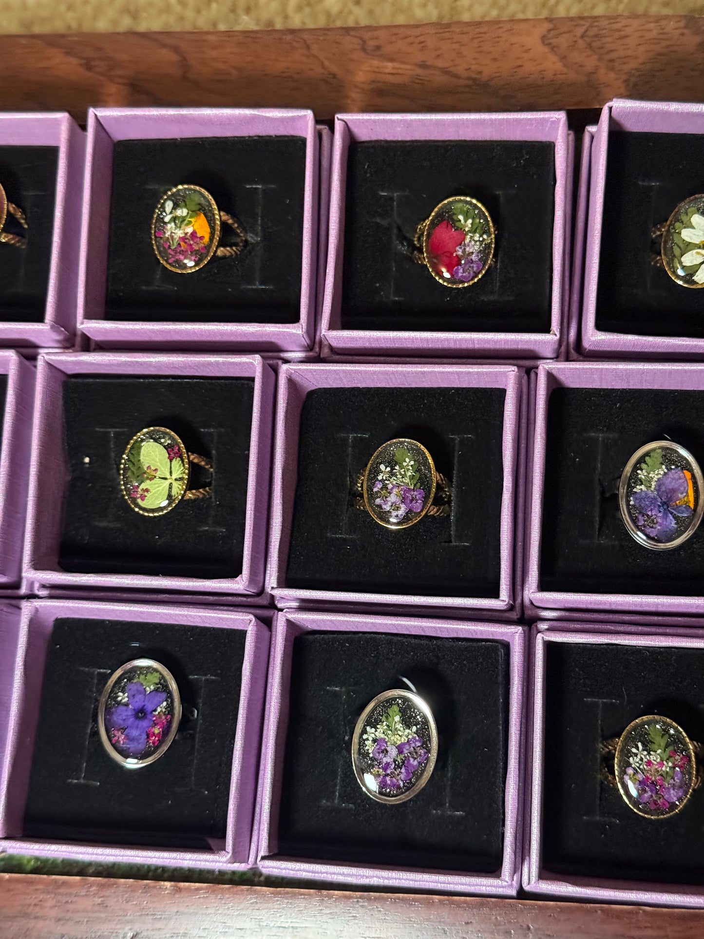 October collection ring reveal (black glitter)