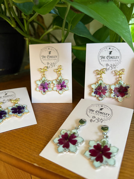 Snowflake earrings (U pick)