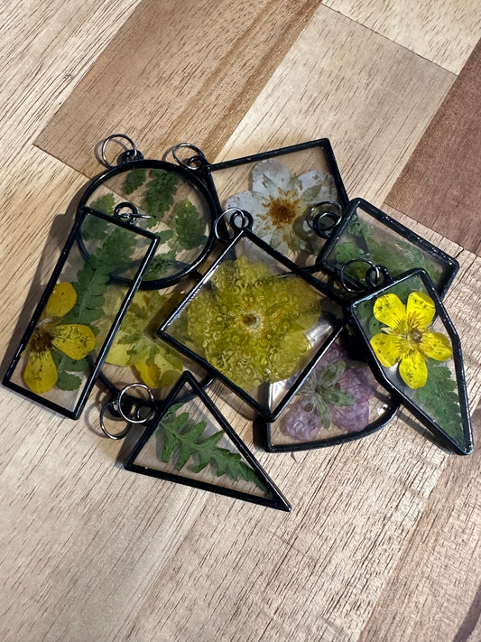 Custom made wildflower necklace